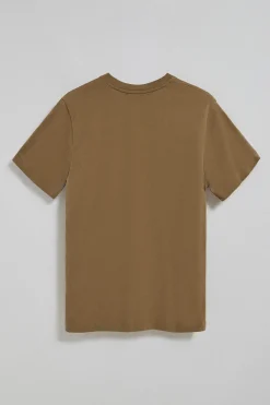 Polo Club T-Shirts*T-shirt marron à col en V et logo brodé Rigby Go Brun