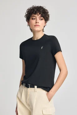 Polo Club T-Shirts*T-shirt à col rond et broderie Rigby Go Noir