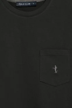 Polo Club T-Shirts*T-shirt à manches courtes à poche avec broderie Rigby Best Noir