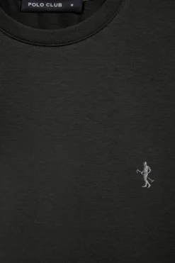 Polo Club T-Shirts*T-shirt basique à col rond et broderie Rigby Best Noir