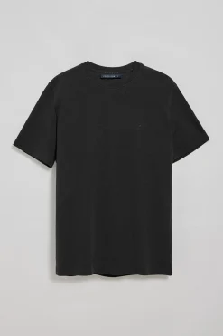 Polo Club T-Shirts*T-shirt microstructuré avec un monogramme brodé PC Noir