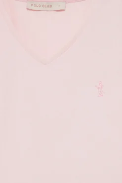 Polo Club T-Shirts*T-shirt à col en V avec broderie Rigby Best Rose