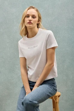 Polo Club T-Shirts*T-shirt Tori avec logo Minimal Combo Blanc