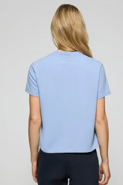 Polo Club T-Shirts*T-shirt Tori bleu eau avec logo Minimal Combo Bleu Aqua