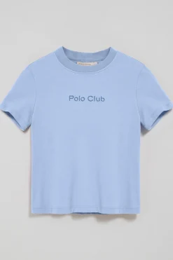 Polo Club T-Shirts*T-shirt Tori bleu eau avec logo Minimal Combo Bleu Aqua