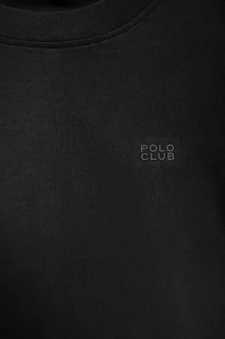 Polo Club T-Shirts*T-shirt Tori boxy fit à imprimé caoutchouté Regular Block Noir