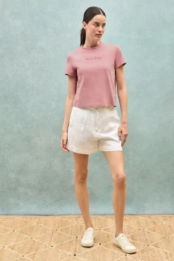 Polo Club T-Shirts*T-shirt Tori avec logo Minimal Combo Rose poudré
