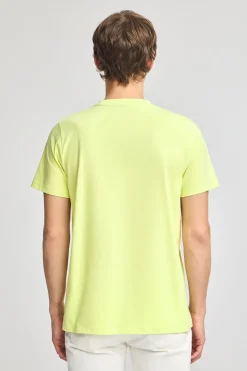 Polo Club T-Shirts*T-shirt vert citron à col ras du cou et Big Rigby Go caoutchouté Citron Vert