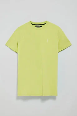 Polo Club T-Shirts*T-shirt vert citron à col ras du cou et Big Rigby Go caoutchouté Citron Vert