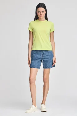 Polo Club T-Shirts*T-shirt vert citron à col rond et broderie Rigby Go Citron Vert