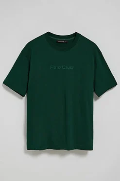 Polo Club T-Shirts*T-shirt vert émeraude à manches courtes et col ras du cou avec logo Émeraude foncée