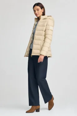 Polo Club Vestes*Veste Cara Ultralight avec logo Beige