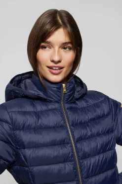 Polo Club Vestes*Veste Carla ultralight avec capuche et logo Bleu Marine