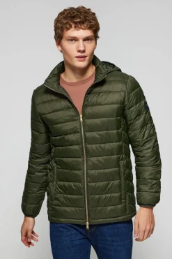 Polo Club Vestes*Veste Charles ultralight verte avec capuche et logo Vert forêt