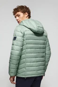 Polo Club Vestes*Veste Charles ultralight avec capuche et logo Vert jade