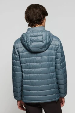 Polo Club Vestes*Veste Charles ultralight bleu avec capuche et logo Denim