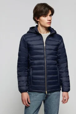 Polo Club Vestes*Veste Charles ultralight avec capuche et logo Bleu Marine