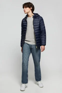 Polo Club Vestes*Veste Charles ultralight avec capuche et logo Bleu Marine