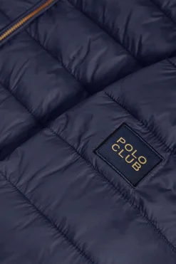 Polo Club Vestes*Veste Charles ultralight avec capuche et logo Bleu Marine
