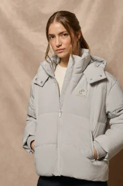 Polo Club Vestes*Veste courte Artic e avec capuche fixe et détails Gris
