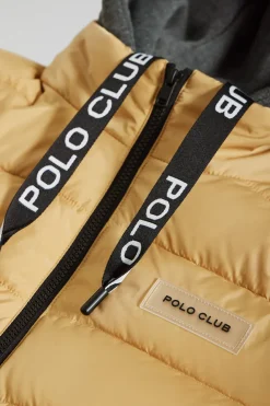 Polo Club Vestes*Veste Dolomite couleur matelassée avec écusson Camel