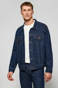 Polo Club Vestes*Veste en jeans Boston avec logo brodé Bleu Indigo