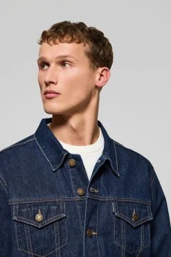 Polo Club Vestes*Veste en jeans Boston avec logo brodé Bleu Indigo