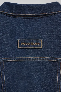 Polo Club Vestes*Veste en jeans Boston avec logo brodé Bleu Indigo