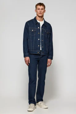Polo Club Vestes*Veste en jeans Boston avec logo brodé Bleu Indigo