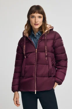 Polo Club Vestes*Veste Ingrid bordeaux avec logo Bourgogne