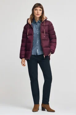 Polo Club Vestes*Veste Ingrid bordeaux avec logo Bourgogne