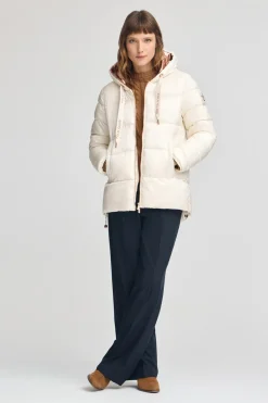 Polo Club Vestes*Veste Ingrid écrue avec logo Beige
