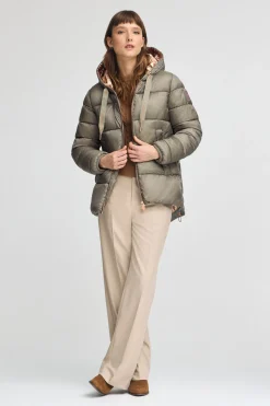 Polo Club Vestes*Veste Ingrid vert kaki avec logo Vert militaire
