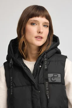 Polo Club Vestes*Veste longue réversible e avec logo Noir
