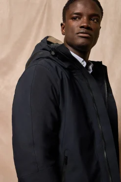 Polo Club Vestes*Veste Macket à capuche fixe et détails Bleu Marine