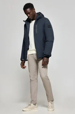 Polo Club Vestes*Veste matelassée bleu Gstaad avec capuche et détails Denim