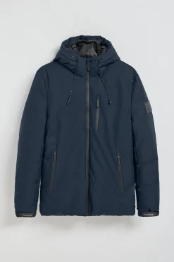 Polo Club Vestes*Veste matelassée bleu Gstaad avec capuche et détails Denim