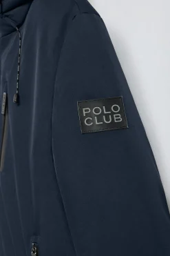 Polo Club Vestes*Veste matelassée bleu Gstaad avec capuche et détails Denim