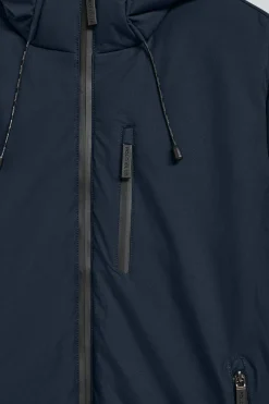 Polo Club Vestes*Veste matelassée bleu Gstaad avec capuche et détails Denim