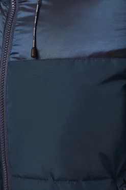 Polo Club Vestes*Veste matelassée , mate et brillante avec écusson sur la manche Bleu Pétrole