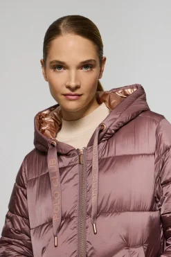 Polo Club Vestes*Veste matelassée Ice avec capuche fixe et détails Rose taupe