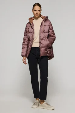 Polo Club Vestes*Veste matelassée Ice avec capuche fixe et détails Rose taupe