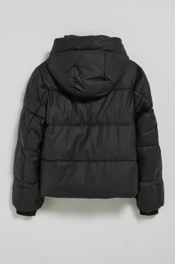 Polo Club Vestes*Veste matelassée e Glacier avec capuche fixe et détails Noir