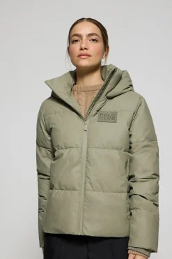 Polo Club Vestes*Veste matelassée Glacier avec capuche fixe et détails Vert