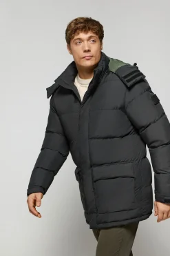 Polo Club Vestes*Veste e Midtown à capuche amovible et détails Noir
