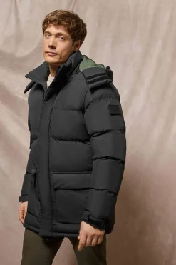 Polo Club Vestes*Veste e Midtown à capuche amovible et détails Noir
