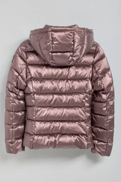 Polo Club Vestes*Veste à effet brillant Golden avec capuche amovible et détails Rose