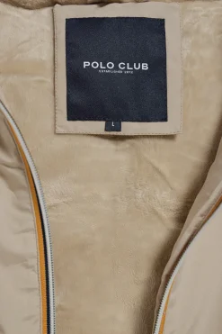 Polo Club Vestes*Veste sans manches légère avec capuche fixe et détails Beige