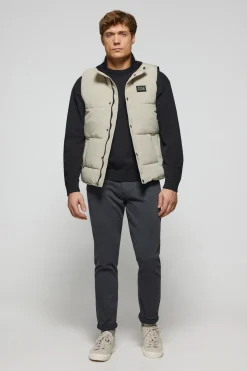 Polo Club Vestes*Veste sans manches blanc glacier matelassée à écusson caoutchouté Glace