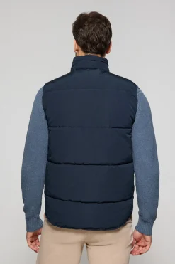 Polo Club Vestes*Veste sans manches e matelassée à écusson caoutchouté Bleu